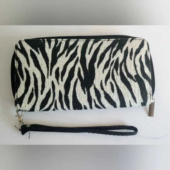 🦓 Zebra Print Crossbody Satchel Purse And Wallet - Picture 9 of 10